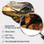 «Texas Sunset Ultra-Large Angle Landscape I - Texas Cloud», horloge murale asymétrique verte-105415503