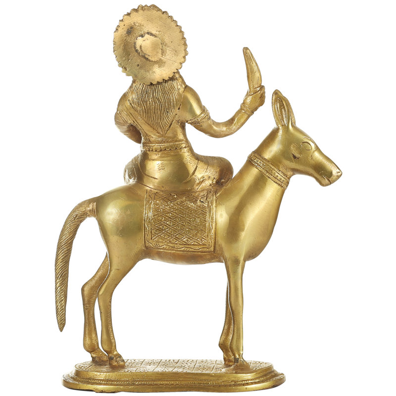Shitala Mata assise sur un âne