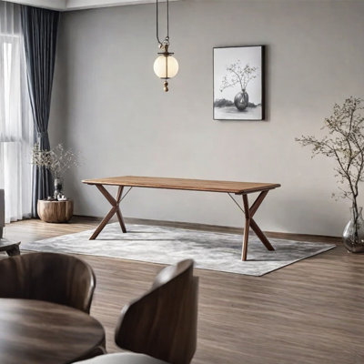 Walnut all solid wood dining table