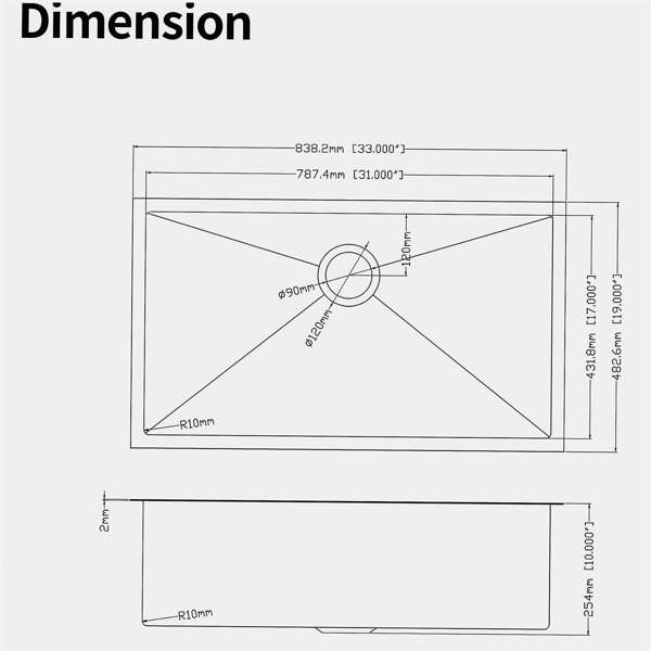 Dimensions du produit