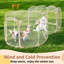 Cage pour chien, chenil pour chat, tente pour animal de compagnie portative, parc 2 en 1 pour chien et chat avec coussins de peluche, parc pour chien
