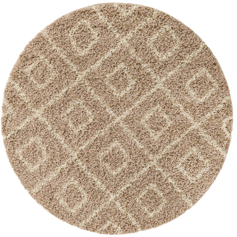Arup Geometric Indoor Rug, Round 5'3"