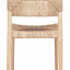 Chaise en jacinthe d'eau tissée Seagrove et bois d'hévéa
