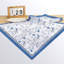 Serviette 100% coton à imprimé floral aquarelle Blue Rose