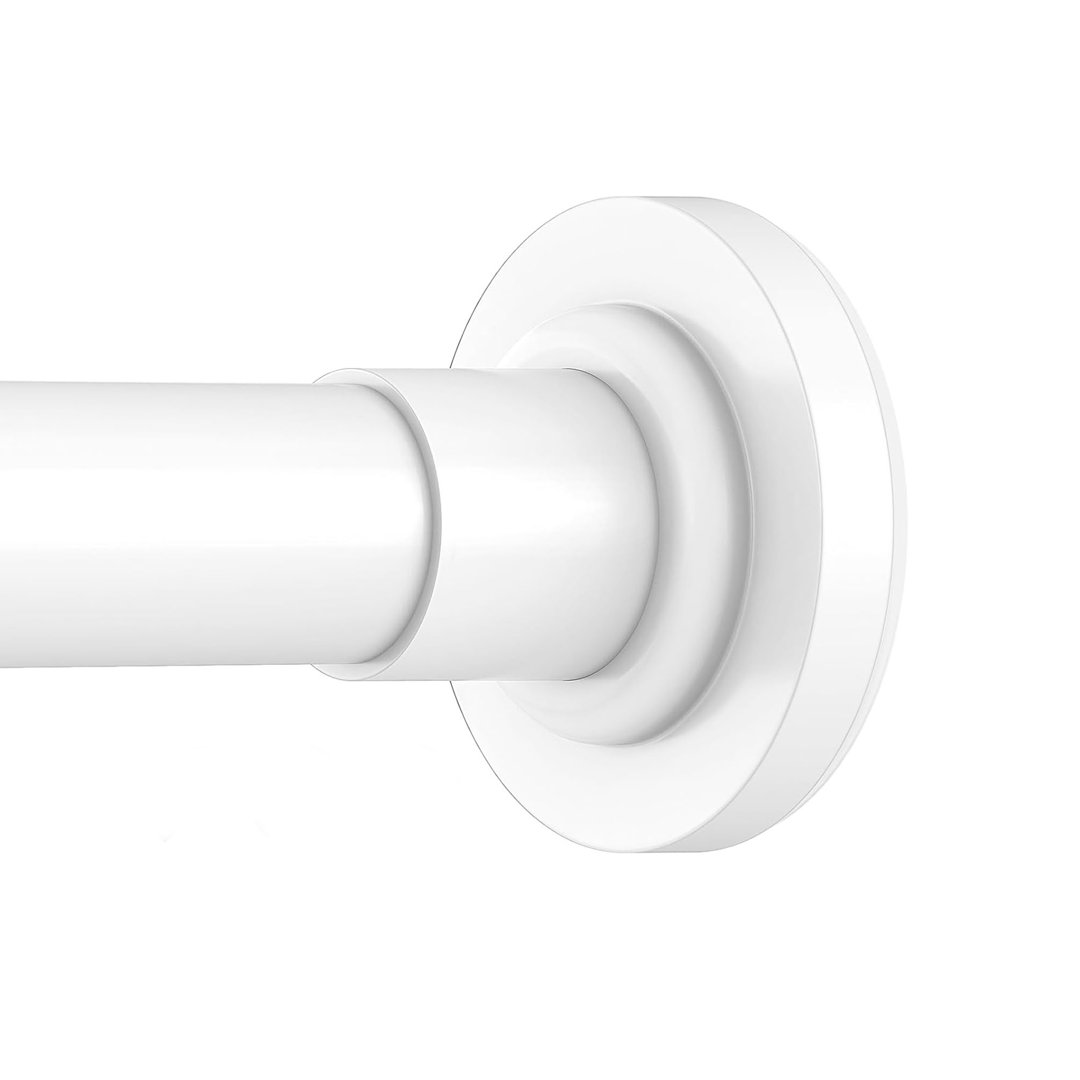 48cm Straight Shower Curtain Pole & Hook Set