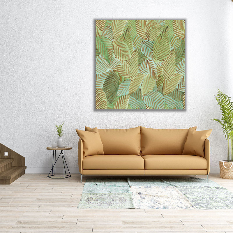 «Wake Me Up Coffee Pattern III», reproduction d'art sur toile, H 40 po x l 40 po