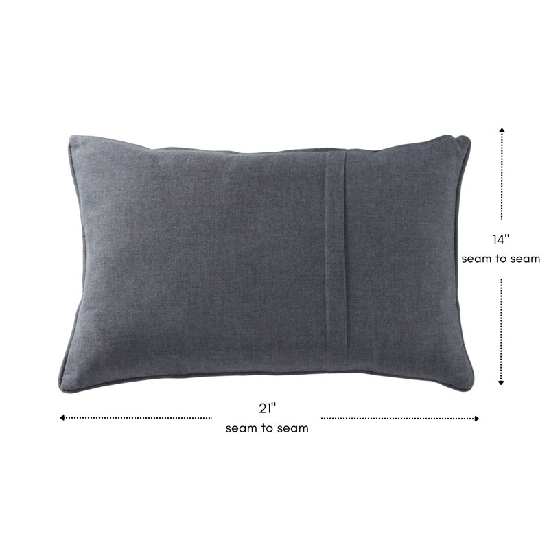 Sunbrella Rectangle Throw Pillow, Cast Slate