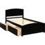 Lit plateforme avec deux tiroirs-118033778
