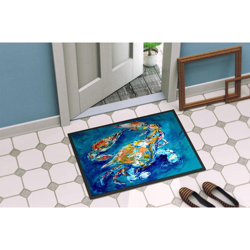 Tapis anti-dérapant Hajrah By Chance Crab, Rectangle 1 pi 6 po x 2 pi 3 po