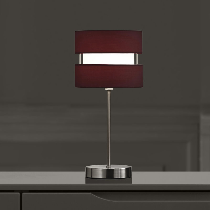 Aldery Metal Table Lamp, Wine