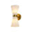 Modern 2 - Light Pleated Glass Shade Double Cone Sconce-12833367-12833360