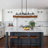 6-Light Kitchen Island Linear Chandelier