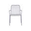Oglethorpe Steel Outdoor Stacking Dining Armchair-826933093