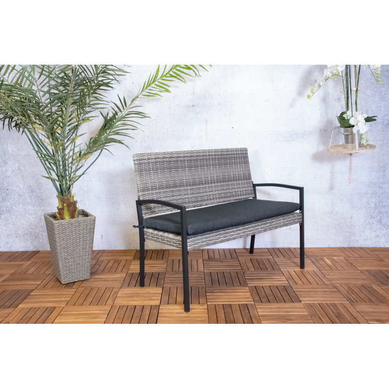 Rousseau Powder Coated Aluminum Outdoor Bench