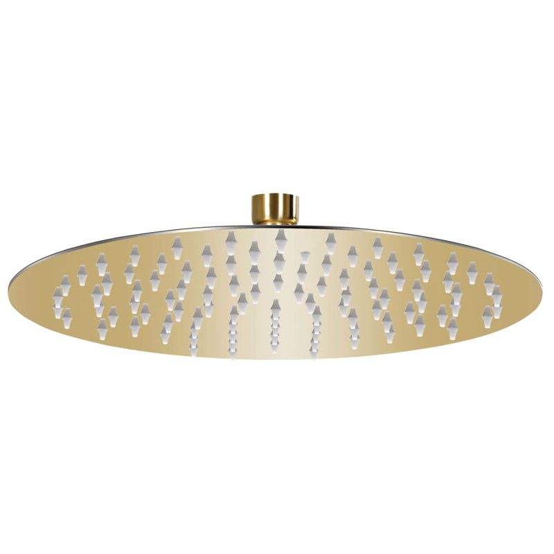 Gero Rain Fixed Shower Head, Gold
