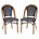 Black/White Seat / Natural Frame