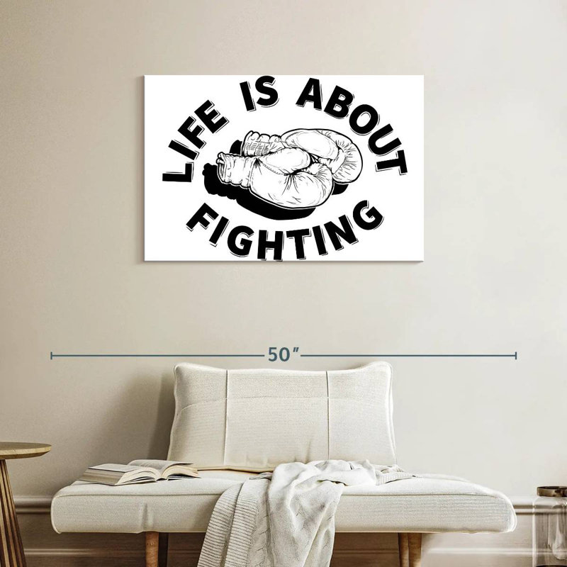 Sireci Urban Boxing Quote, 24" H x 36" W