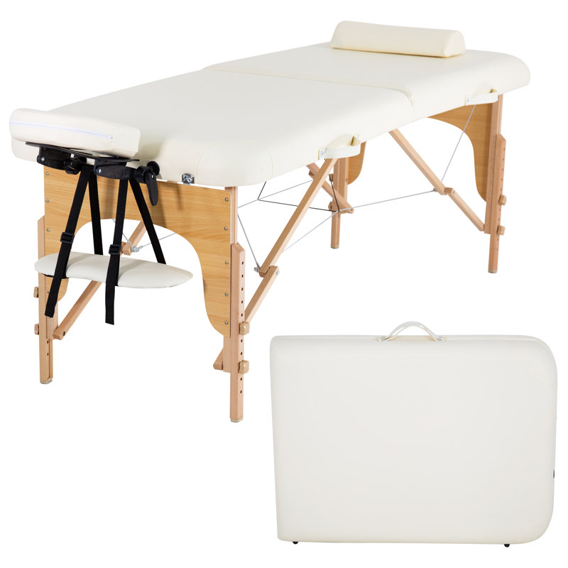Fauteuil de massage en faux cuir, Similicuir crème