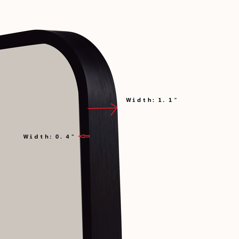 Miroir mural Squad, H 30 po x l 22 po x P 1,10 po