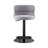 LUXMOD Italian-Inspired Modern Luxury Adjustable Height Swivel Leather Counter & Bar Stool with Stainless Steel Pedestal Base (Set of 1)-215660685-256346133