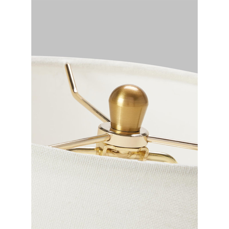 Lampe de table 1 lumière Inelle, Nouveau blanc, H 19,25 po x l 10 po x P 10 po