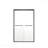 44-48"W X 76"H Aluminum Frame Material Double Sliding Opening Shower Door -Bypass Sliding Opening Bathroom Sliding Opening Door With Premium 1/4" (6Mm) Clear Tempered Glass, With Black Hardware Sliding Opening Glass Shower Enclosure Door-124402406