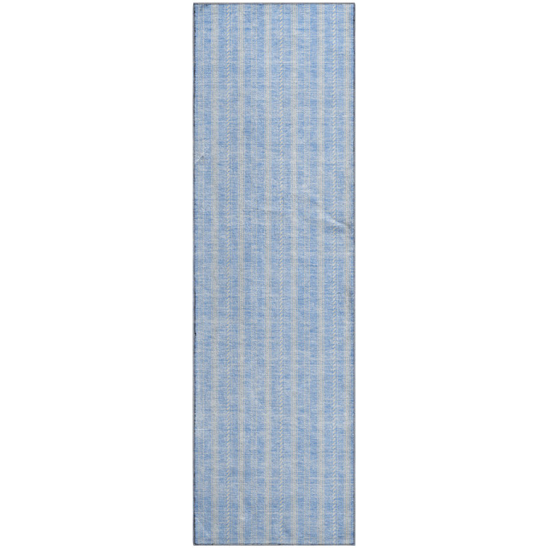 Premium Machine Washable Prisco Sky Rug, Runner 2'3" x 7'6"