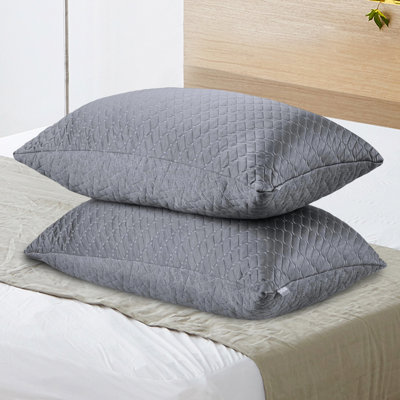 2 Pillows, Adjustable Memory Foam Pillows, Cool Pillows For Sleep, Suitable For Side Sleeping, Back Sleeping, And Stomach Sleeping.