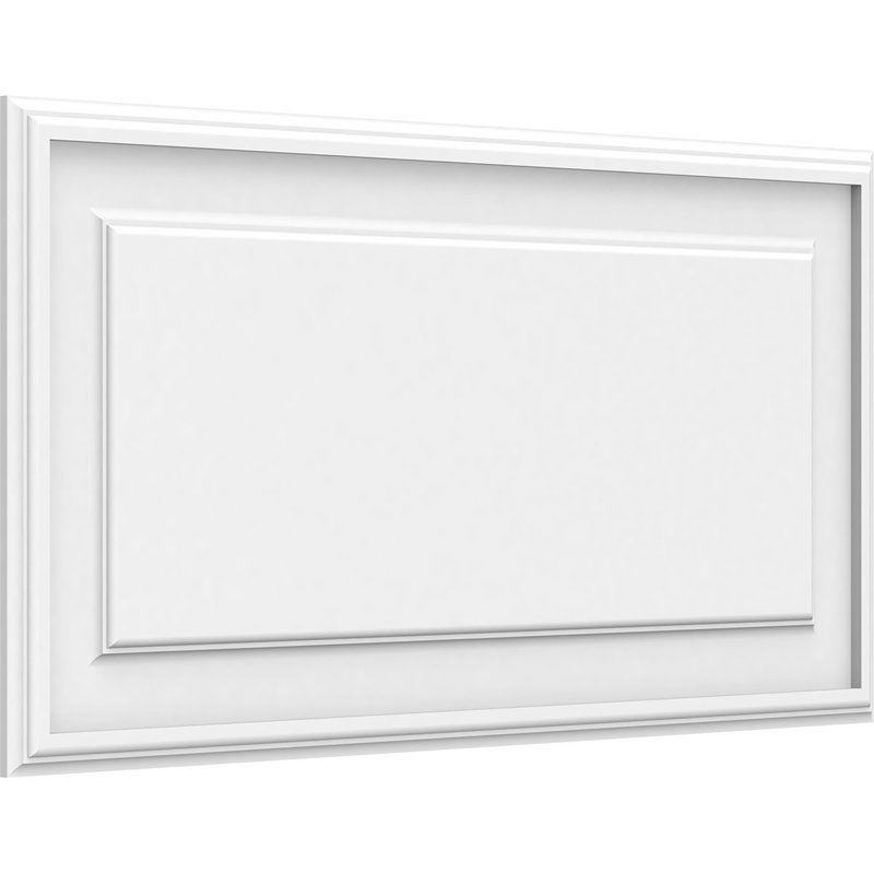Panneau mural surélevé en PVC blanc Legacy, H 16 po x l 32 po x P 0,63 po