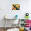«Roaring Dinosaur at Sunset», estampe numérique, design by Creative Studio-400712327-400712347