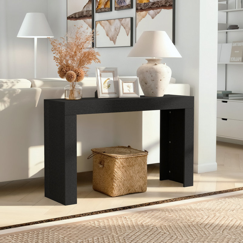 Caomhan 46.9“ Console Table, Chêne noir
