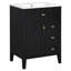 Fabrication de meuble-lavabo 24 po avec lavabo, panneau de fibres à densité moyenne et bois d'hévéa-129021224