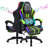 Inbox Zero Ergonomic Gaming Chair with Speakers RGB LED Lights and Massage-1861992262