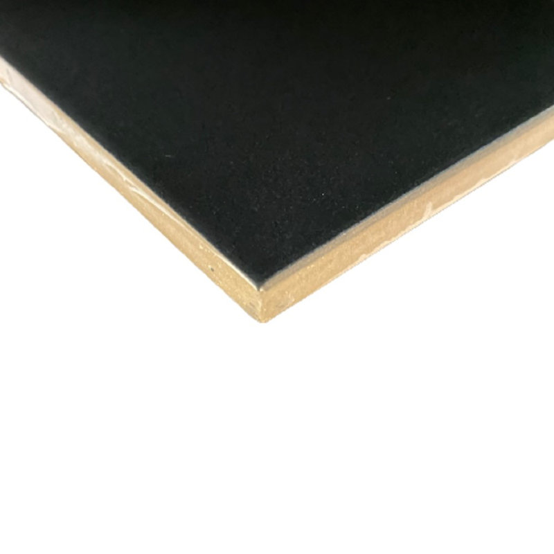 Casablanca Encaustic‑Look Patterned Porcelain Floor & Wall Tile, 8" x 8", No Pattern, Black