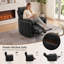 Fauteuil inclinable électrique berçant, fauteuil inclinable avec coussins réglables, accoudoirs ronds et port USB-131021890