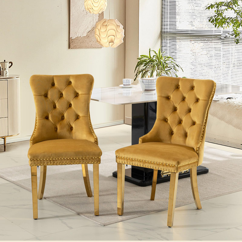 Chaise d'appoint Kyeem, Doré