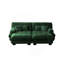 Canapé-lit Cloud Couch pour salon, canapé 2 places en chenille avec 2 coussins lombaires et 2 coussins décoratifs, canapé rembourré à accoudoirs larges avec 2 repose-pieds, chenille-112835039