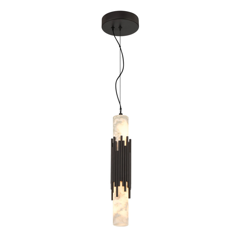 Venna, suspension, 17 po, bronze urbain, albâtre, Bronze urbain