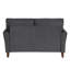 Velours rembourré 1pc Comfort Loveseat-961157273