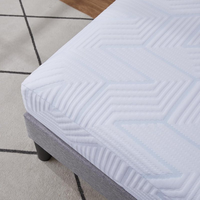Matelas en mousse viscoélastique gélifiée mi-ferme Alwyn Home, Lit simple, 5"