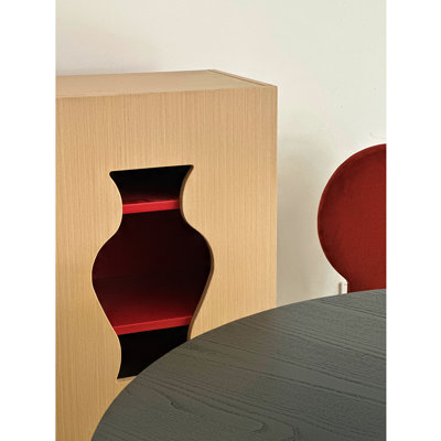 Living Room Entrance Solid Wood Accent Cabinet