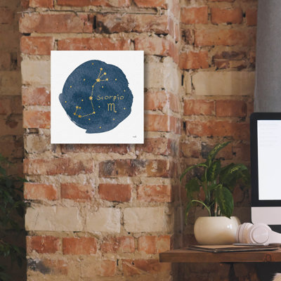 Horoscope Scorpio' by Moira Hershey Canvas Wall Art