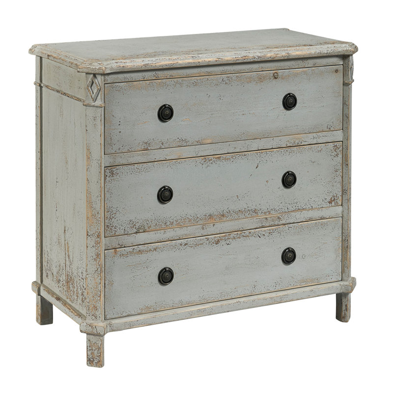 Matthews 3 - Drawer Solid Wood Nightstand