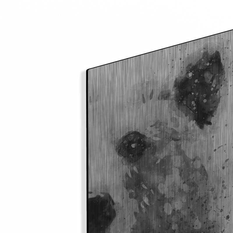 Art mural en métal Wrought Studio ™ «Bear At Attention» par Brandon Wong