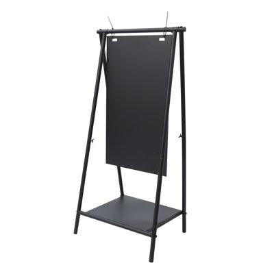 Panneau tableau noir double face pivotant de 43,3 pouces (110 cm) en forme de A, pour usage intérieur et extérieur.