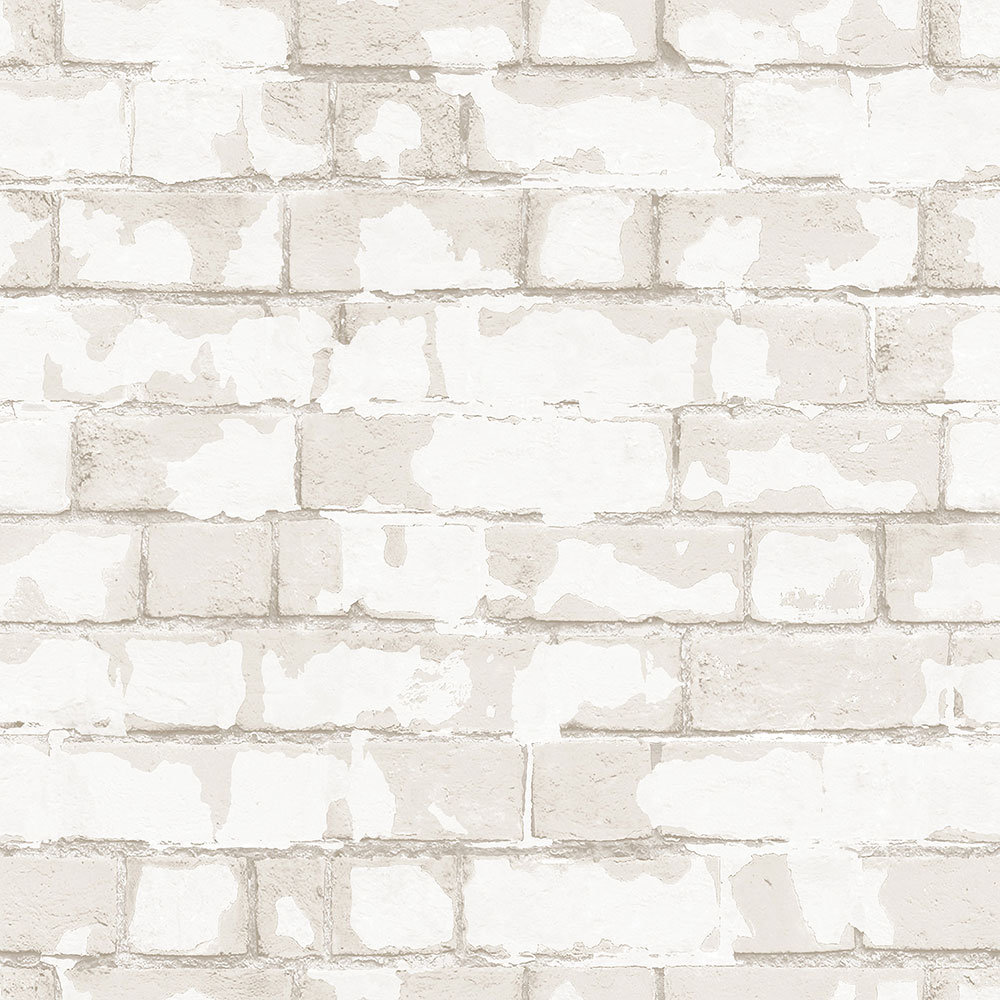 Steampunk 10m L x 53cm W Brick, Wood and Stone Roll Wallpaper