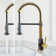 Edison 19" H 1-handle Pull-Down 2-Function Sprayer Kitchen Faucet