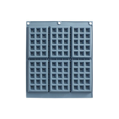 Baking suppliy Silicones Cake Molds Large 6 Cavity Squares Silicones Waffles Maker Molds Non Stick Flexible Reusable Molds For Pastrys Waffles Cake Chocolate Candy Baking
