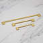 Brushed Brass Slim Square D-Bar Handles-120768036