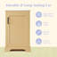 Meuble-lavabo de 20 po avec lavabo, armoire de salle de bain avec porte à fermeture douce, support de rangement et tablette réglable